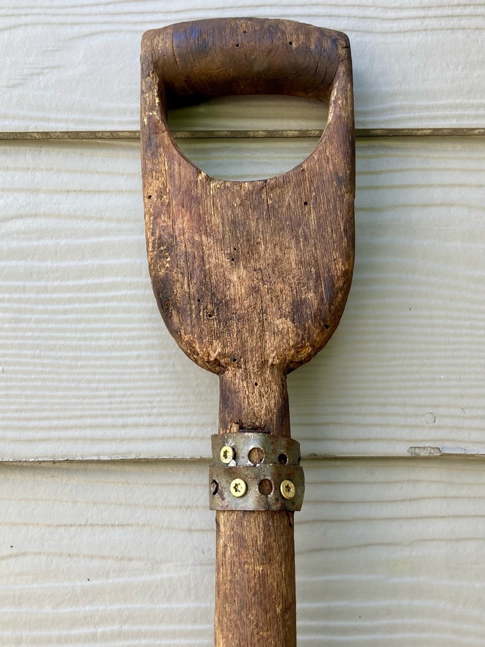 Primitive Rusty Shovel with Wood Handle Vintage Garden Tool - Picture 3 of 16